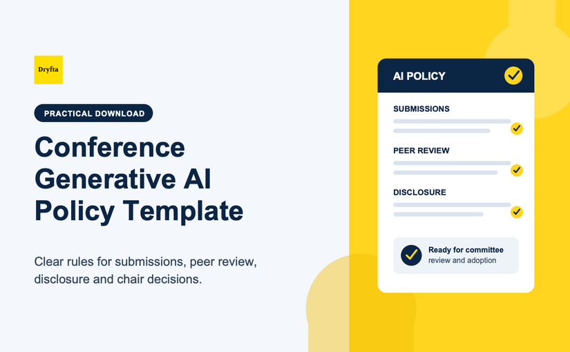Generative AI Policy Template for Conference Submissions and Peer Review